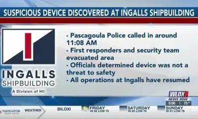 UPDATE: Suspicious device found at Ingalls Shipbuilding deemed not a threat