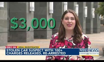 Stolen car suspect with 100-plus charges released, arrested again