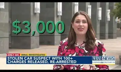 Stolen car suspect with 100-plus charges released, arrested again
