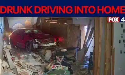 Drunk driver crashes into home, narrowly missing family