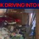 Drunk driver crashes into home, narrowly missing family