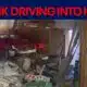 Drunk driver crashes into home, narrowly missing family