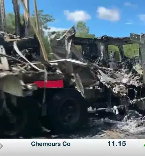 CLEARED: 18-wheeler catches fire on I-10 E in Biloxi, causing congestion