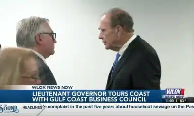 Lt. Gov. Delbert Hosemann meets with the Gulf Coast Business Council