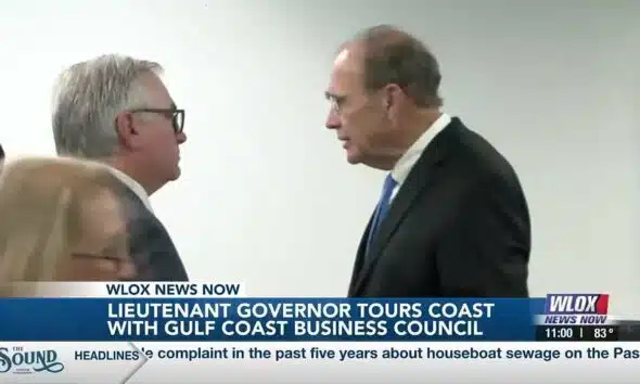 Lt. Gov. Delbert Hosemann meets with the Gulf Coast Business Council