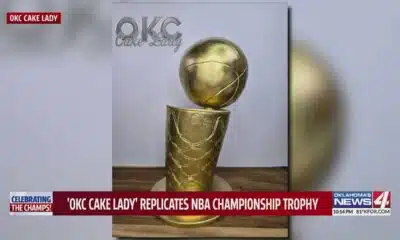 OKC Cake Lady replicates Larry O'Brian Championship Trophy