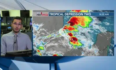 Tropical Depression Two nearing coast of Mexico, low development chance in the Northeast Gulf