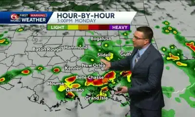 Storms likely Monday and latest on Barry