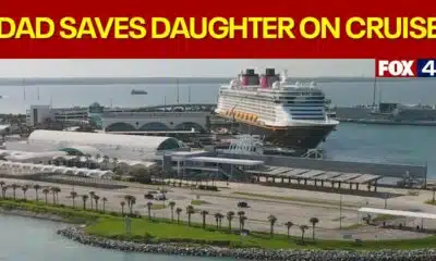 Dad saves daughter who fell overboard on Disney cruise