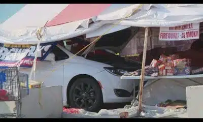 Car crashes into Festus fireworks tent, injuring 5