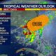 Potential tropical disturbance forming near Florida, with rainy July 4th