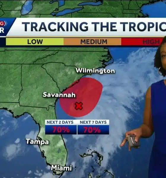 Potential tropical storm could possibly form today on the East Coast