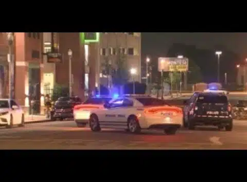 Officers run for cover after man in car fired shots at them in Downtown Memphis