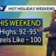 Hot temperatures continue for holiday weekend