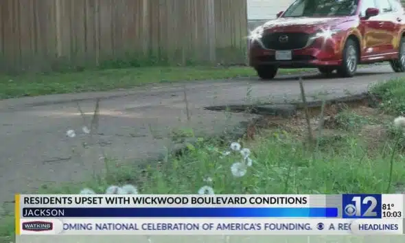 Residents concerned about road erosion in Jackson neighborhood