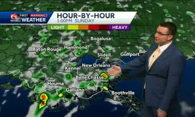 Hot with storms possible Sunday and tracking Chantal