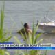 Man swims to shore after boat trouble