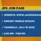 JPS to host Job Fair on July 10