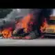 Pair of 10-year-olds set fire to three school buses in Mississippi, sheriff says