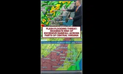 Flash Flooding Threat: Moderate risk of excessive rainfall across parts of Central Virginia
