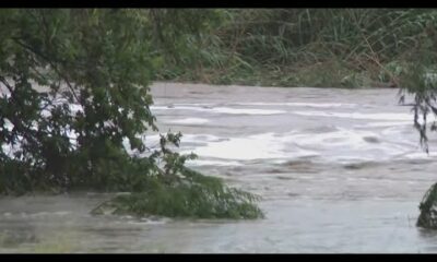 Harris County flood control official surveys Texas flood damage