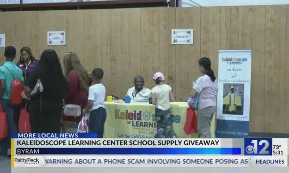 Kaleidoscope Learning Center hosts school supply giveaway