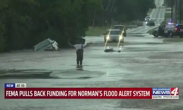 FEMA pulls back funding for Norman's flood alert system