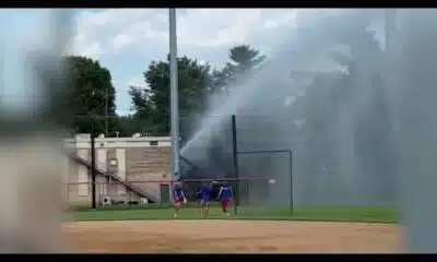 Firefighter accused of flooding baseball field after ball hit into station lot | NBC4 Washington