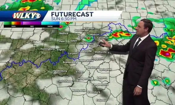 Few more heavy downpours possible Sunday