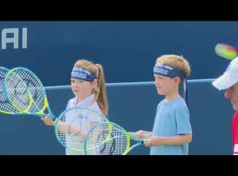 Hundreds of children learn about tennis at Kids Day at DC Citi Open | NBC4 Washington
