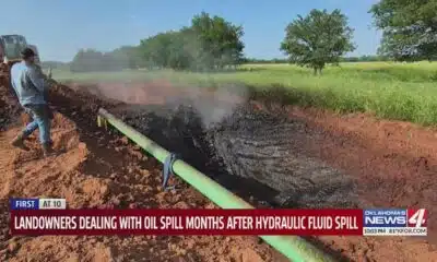 Logan County landowners frustrated after second pipeline spill in several months contaminates proper