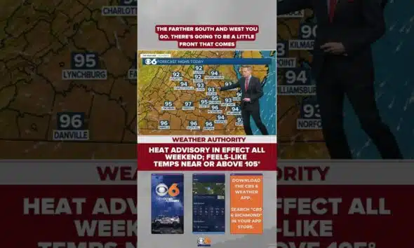 Heat Advisory: Feels-like temps topping 105° this weekend