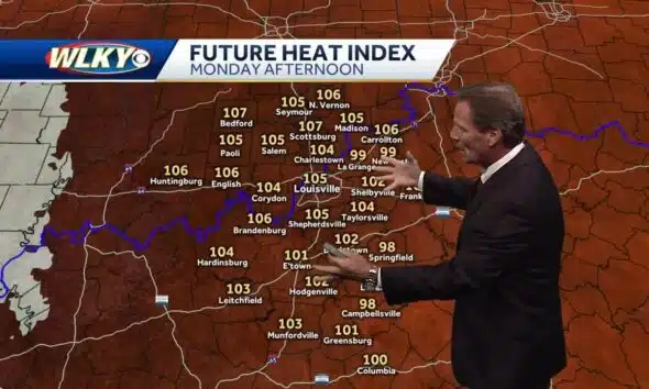 Scattered storms this evening, hot through midweek