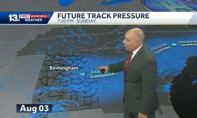 Alabama sizzles with a heat index near 110°F Tuesday, then cooler weather this weekend.