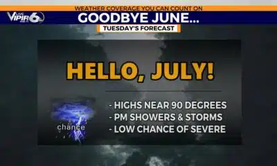 Get ready for a wet start to July, but drier skies ahead for the Fourth!
