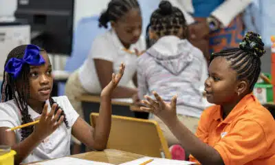 JPS superintendent visits on first day of school