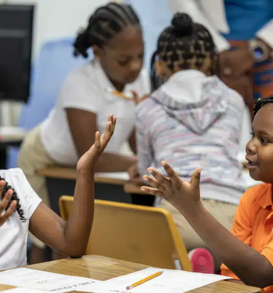 JPS superintendent visits on first day of school