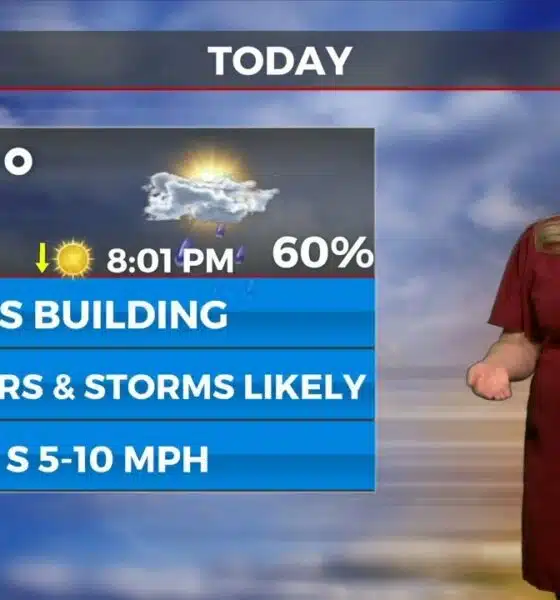 Sam's "Hot and Slightly Wetter" Thursday Morning Forecast
