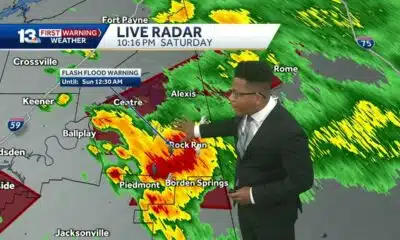 Flood Watch for Alabama: Storms linger overnight, with cooler weather in the forecast