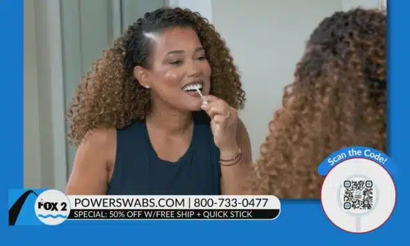 Get 50% off teeth whitening with Power Swabs!