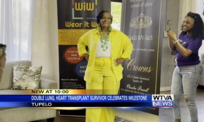 Tupelo woman celebrates 5 years post lung and heart transplant