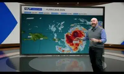11:30 a.m. tropical update: Hurricane Erin has intensified into a Category 5 storm, winds of 160 mph