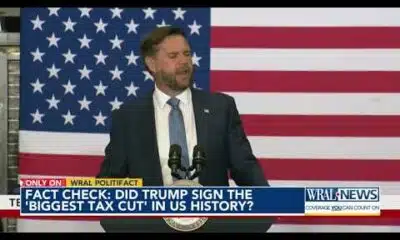 Fact check: Vance says Trump signed 'biggest tax cut' in US history