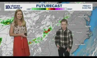 Mini-meteorologist Trevor gives the weekend forecast