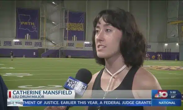 NBC 10 News Today: LSU female drum major
