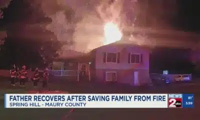 Spring Hill father recovers after saving family from fire