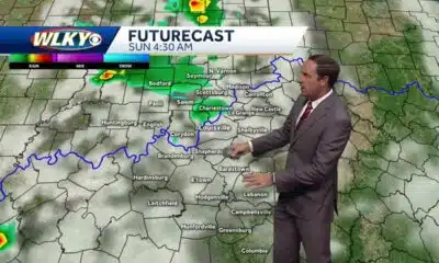 Few showers possible Saturday night into Sunday