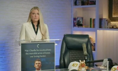 Charlie Kirk's widow Erika speaks publicly for 1st time since shooting